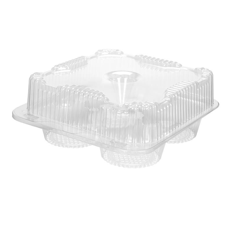 CONTENANT 4 MUFFINS 3.27 X 7.7 X 8.2 - 250 unités