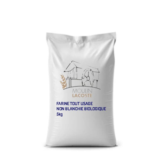 FARINE TOUT USAGE NON BLANCHIE BIOLOGIQUE - LACOSTE - 5 kg