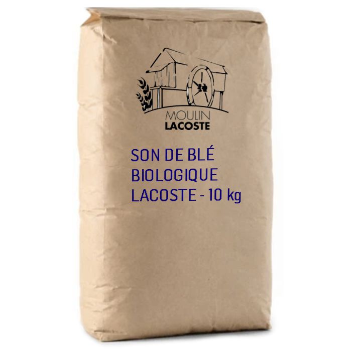 SON DE BLÉ BIOLOGIQUE - LACOSTE - 10 kg
