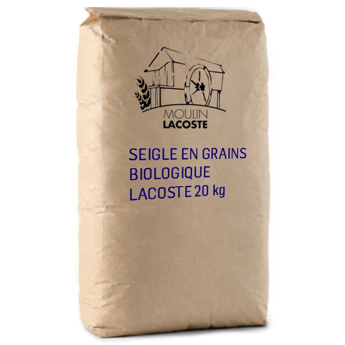 SEIGLE EN GRAINS BIOLOGIQUE - LACOSTE 20 kg