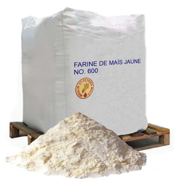 FARINE DE MAÏS JAUNE NO. 600 - MOULIN ST-GEORGES - TOTE 1000 kg