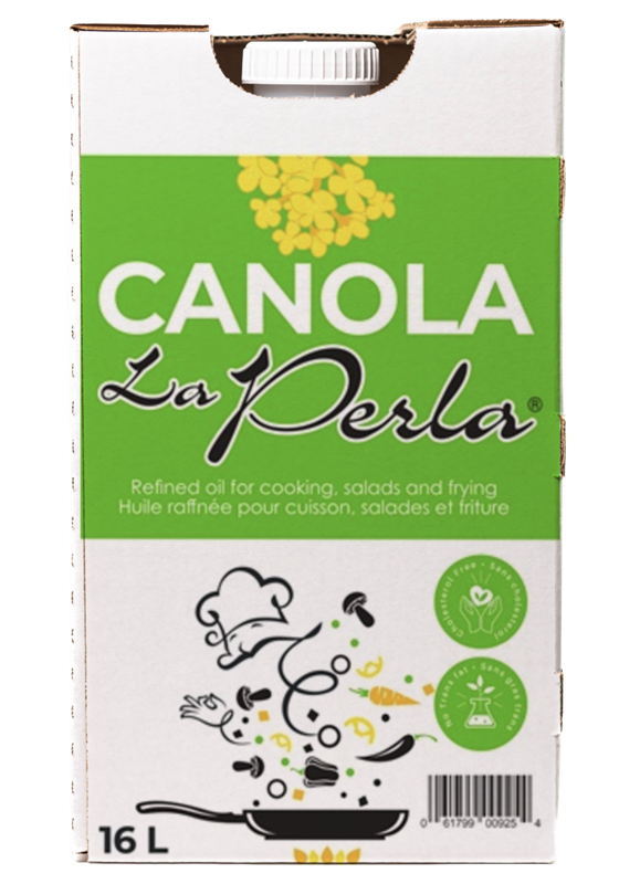 HUILE DE CANOLA LA PERLA - 16 litres