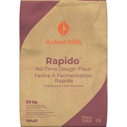 FARINE RAPIDO À FERMENTATION RAPIDE NON BLANCHIE - ARDENT MILLS - 20 kg
