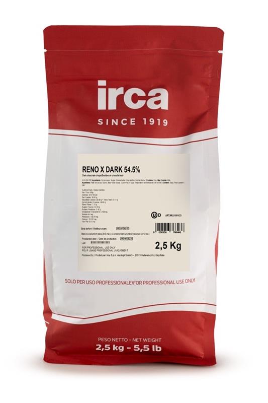 54.5 % DARK CHOCOLATE PISTOLS - RENO X IRCA - 4 x 2.5 kg