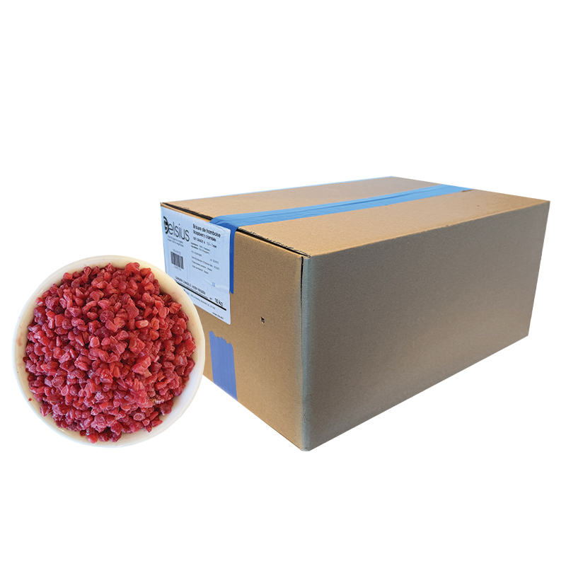 FRAMBOISE ÉMIETTÉE IQF DE L'UKRAINE QUALITÉ PREMIUM - GELSIUS - 10 kg