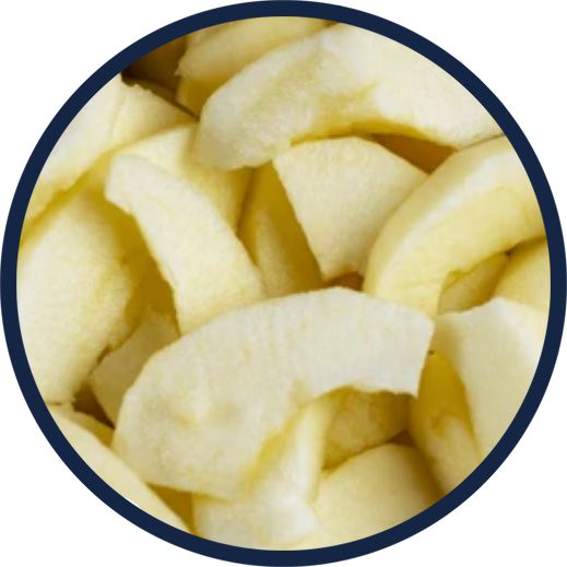 POMMES TRANCHÉES (1/8) IDARED IQF PROVENANT DES ÉTATS-UNIS - 18.14 kg