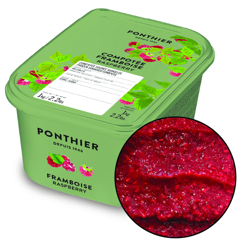 COMPOTÉE FRAMBOISE SURGELÉE - PONTHIER - 6 X 1 kg