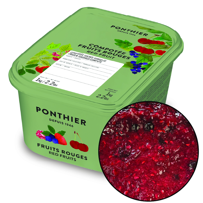 COMPOTÉE FRUIT ROUGES SURGELÉE - PONTHIER - 6 X 1 kg