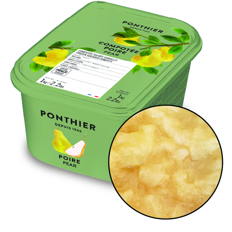 COMPOTÉE POIRE SURGELÉE - PONTHIER - 6 X 1 kg