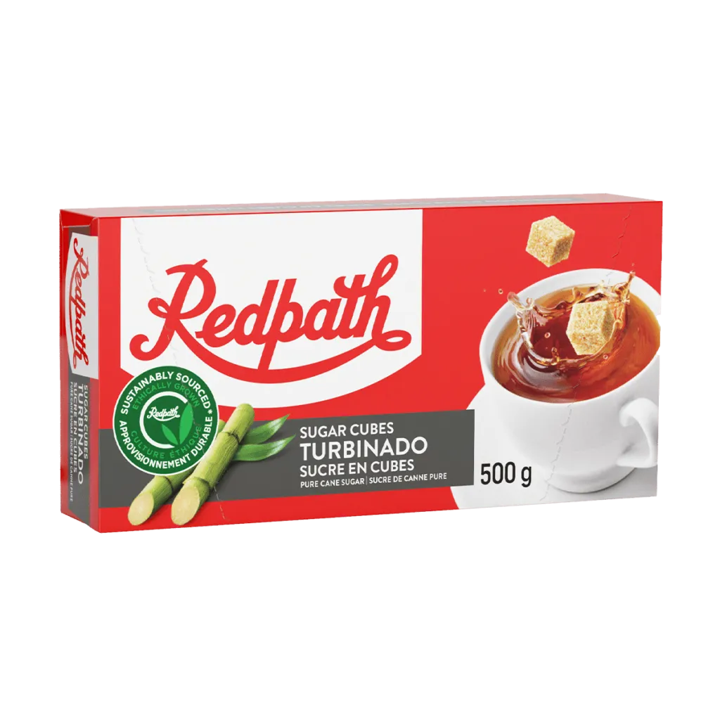 SUCRE TURBINADO EN CUBE - REDPATH - 12 x 500 gr