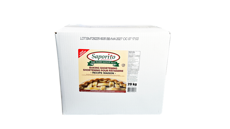 BAKING SHORTENING "RECIPE MAISON" - SAPORITO - 20 kg