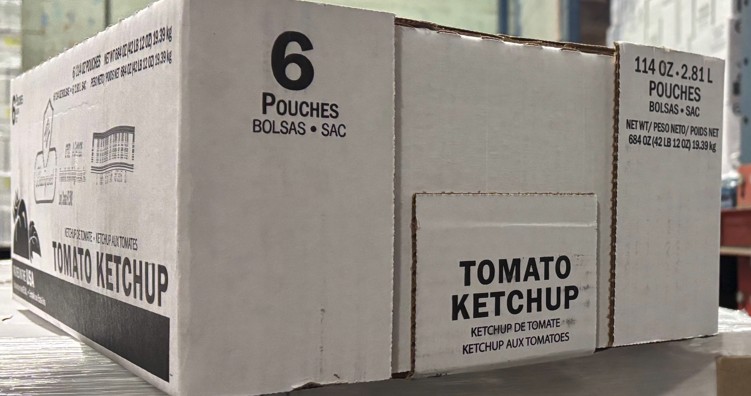 KETCHUP AUX TOMATES EN SAC - BANQUET - 6 x 2.84 l