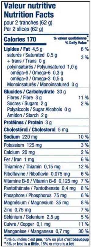 PAIN TRANCHÉ BIO SANS GLUTEN CONGELÉ L'ANGÉLIQUE  6 x 500g