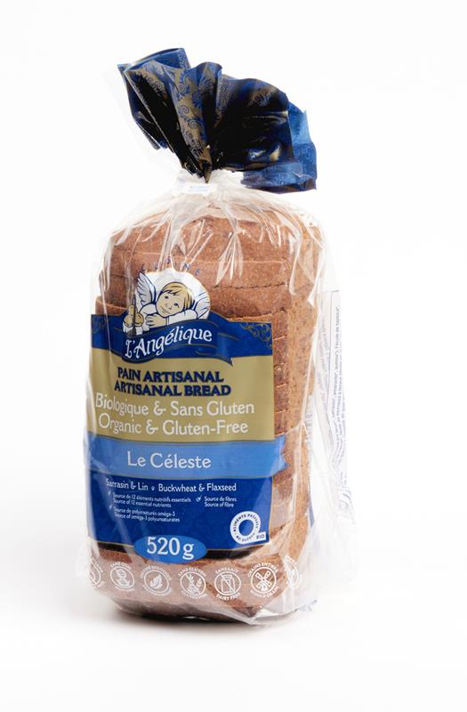 PAIN TRANCHÉ BIO SANS GLUTEN CONGELÉ - LE CÉLESTE - 6 x 520g