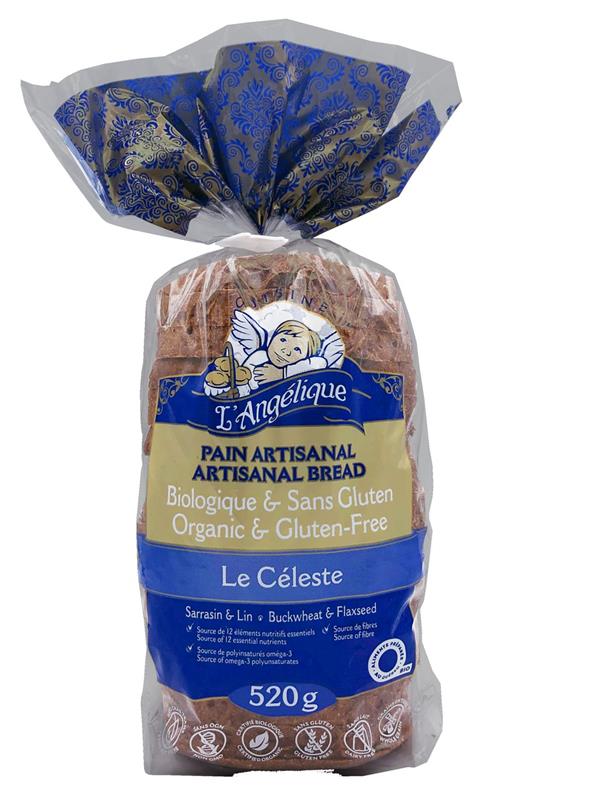 PAIN TRANCHÉ BIO SANS GLUTEN CONGELÉ LE CÉLESTE 6 x 520g