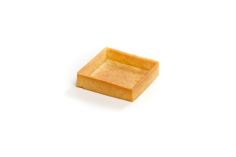 FOND DE TARTELETTE CARRÉ, SUCRÉ, CUIT ET CONGELÉ, 3” - CARRÉMENT TARTE - 36 unités