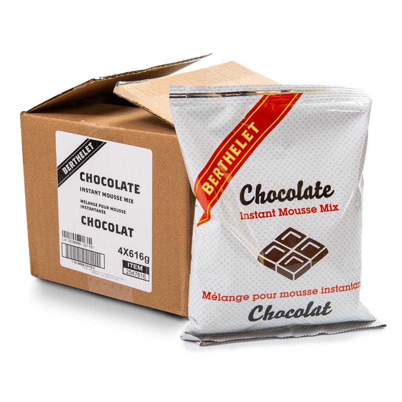 MÉLANGE POUR MOUSSE INSTANTANÉE CHOCOLAT - 4 x 616 g