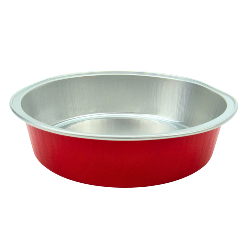 RAMEQUIN EN ALUMINIUM ROUGE (215 ml) 120 mm x 25 mm - 100 unités
