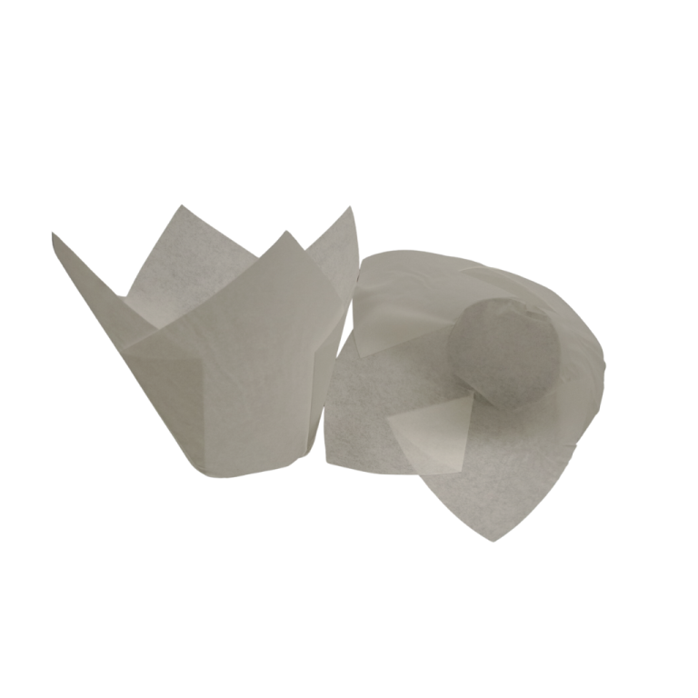 MOULES À MUFFINS TULIPCUP BLANC  2" x 2.5" - 2000 unités
