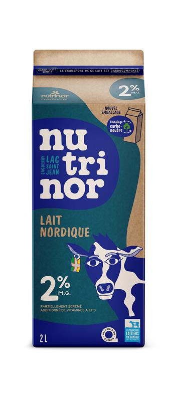 LAIT 2% - NUTRINOR - 2 litres
