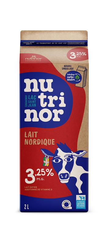 LAIT 3.25% - NUTRINOR - 2 litres