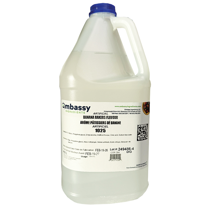 ESSENCE ARIFICIELLE DE BANANE - EMBASSY - 4 litres