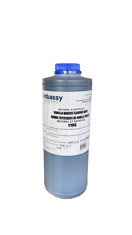 ARÔME DE VANILLE FONCÉE NATUREL ET ARTIFICIEL - EMBASSY - 1 litre