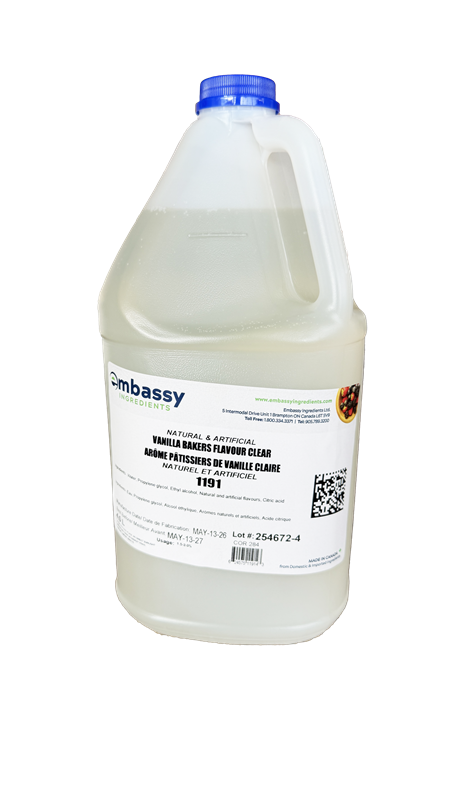 ARÔME DE VANILLE CLAIR NATUREL ET ARTIFICIEL - EMBASSY - 4 litres