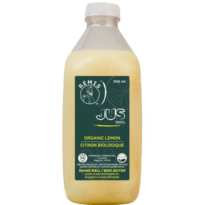 JUS 100 % CITRON BIOLOGIQUE - SURGELÉ 6 x 946 ml