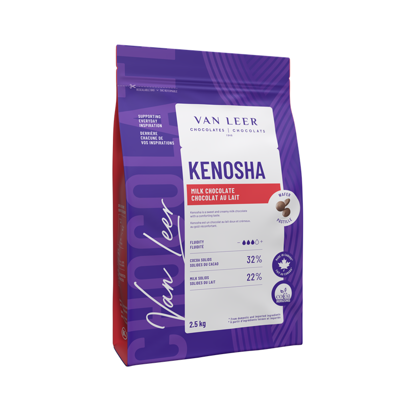 CHOCOLAT AU LAIT KENOSHA 33% 800 CT - VAN LEER - 8 x 2.5 kg