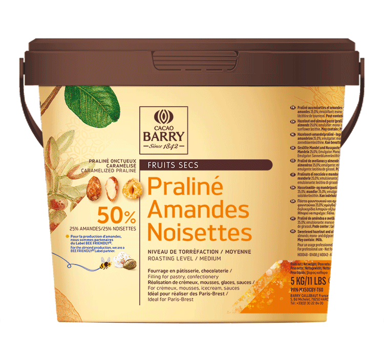 PRALINÉ 50% AMANDES NOISETTES - CACAO BARRY - 5 kg
