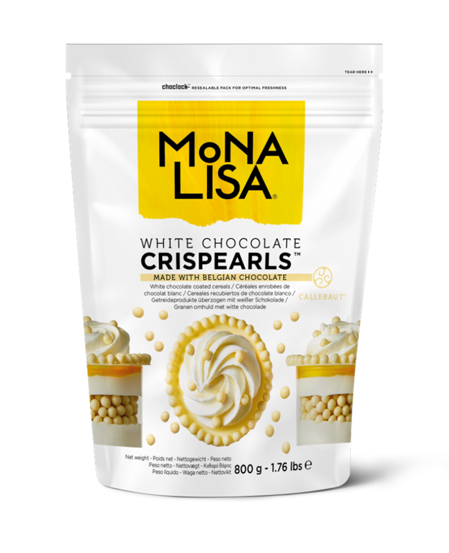 CRISPEARLS™ CÉRÉALES ENROBÉES DE CHOCOLAT BLANC - MONA LISA - 4 x 800 g