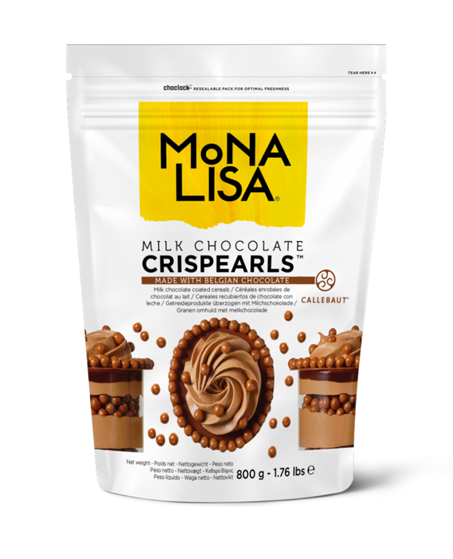 CRISPEARLS™ CÉRÉALES ENROBÉES DE CHOCOLAT AU LAIT - MONA LISA - 4 x 800 g