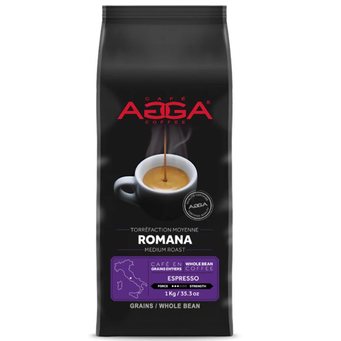 CAFÉ AGGA ESPRESSO ROMANA EN GRAIN 1 kg