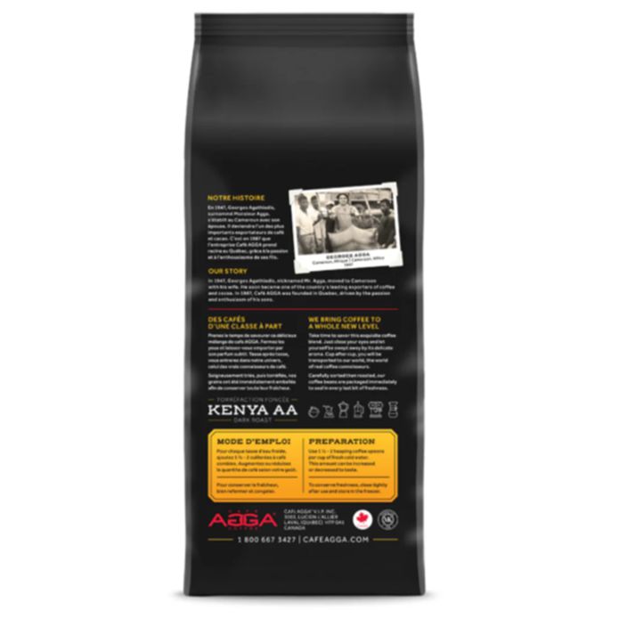 CAFÉ AGGA KENYA AA EN GRAIN  908 g