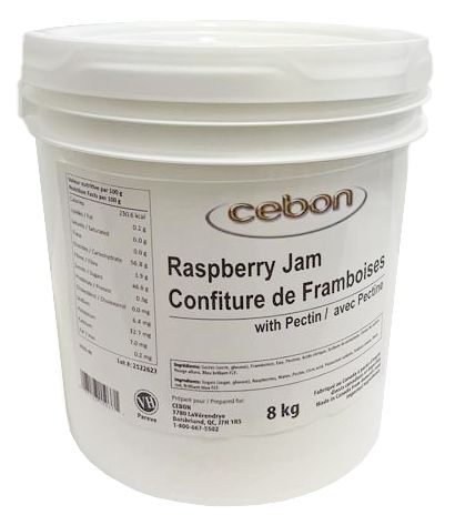 CONFITURE DE FRAMBOISE AVEC PECTINE - CEBON - 8 kg