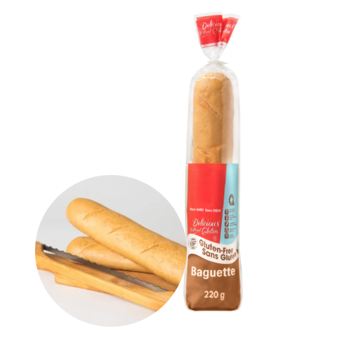 BAGUETTE SANS GLUTEN - DÉLICIEUX SANS GLUTEN - 12 x 220 g