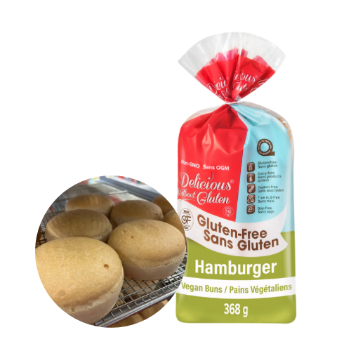 VEGAN AND GLUTEN-FREE HAMBURGER BUNS - DELICIOUS WITHOUT GLUTEN - 6 x 320 g