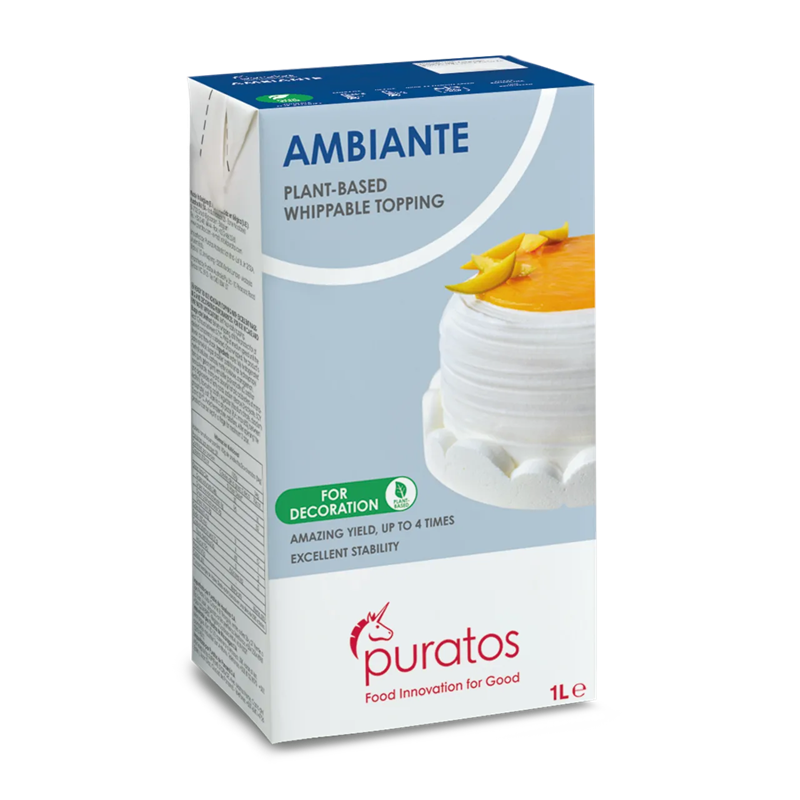 AMBIANTE GARNITURE À FOUETTER SANS PRODUIT LAITIER - PURATOS - 12 x 1 litre