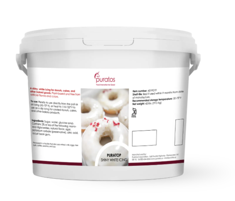 GLAÇAGE PURATOP WHITE N SHINY - PURATOS - 23 lb