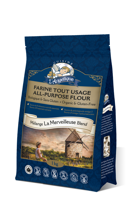 ORGANIC GLUTEN FREE ALL PURPOSE FLOUR "LA MERVEILLEUSE" - CUISINE L'ANGÉLIQUE - 6 x 1 kg