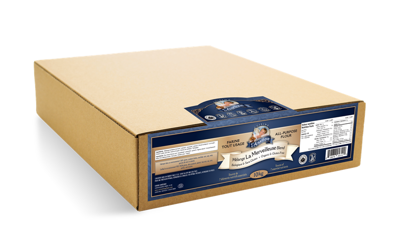 FARINE TOUT-USAGE BIO & SANS GLUTEN "LA MERVEILLEUSE" - CUISINE L'ANGÉLIQUE - 10 kg