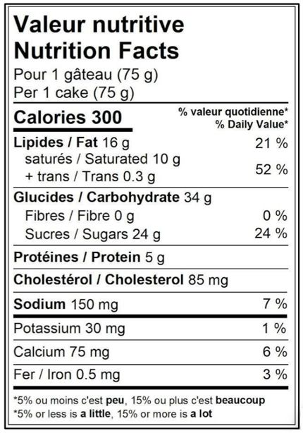 GÂTEAU AU FROMAGE - VANILLE 3" - 30 x 75 g