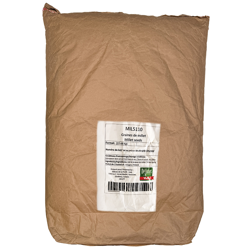 GRAIN DE MILLET DÉCORTIQUÉ - 22.68 kg