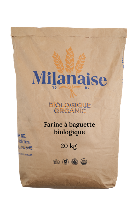FARINE À BAGUETTE BIOLOGIQUE - MILANAISE - 20 kg
