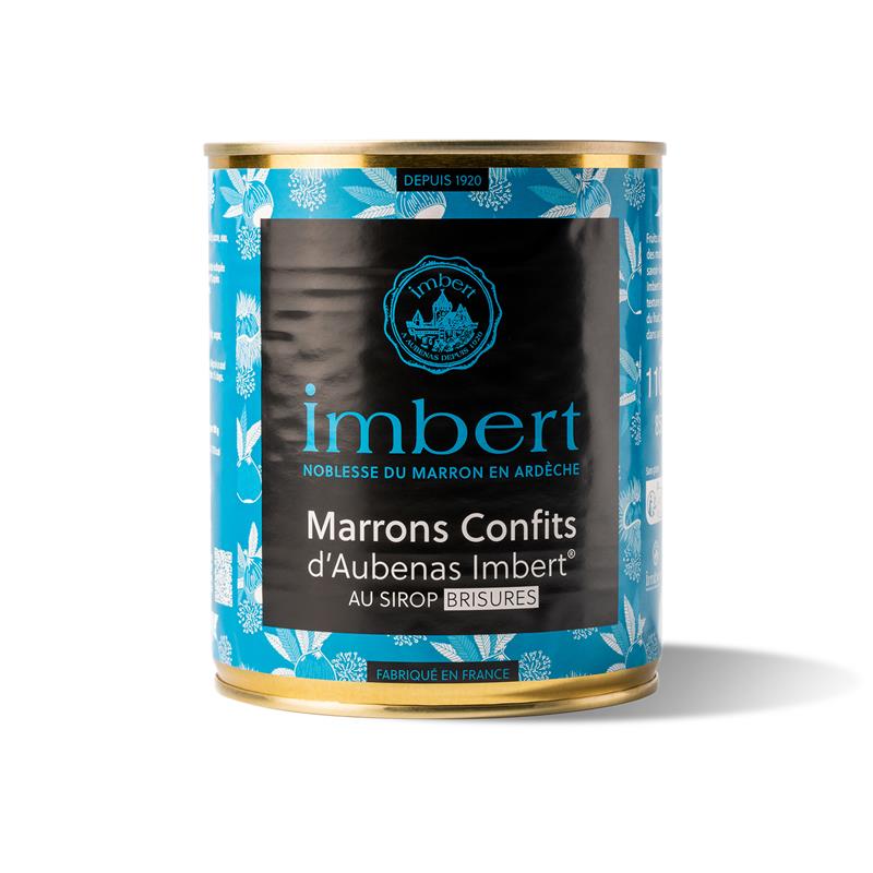 AUBENAS CONFIT BROKEN CHESTNUT IN SYRUP - IMBERT - 850 ml