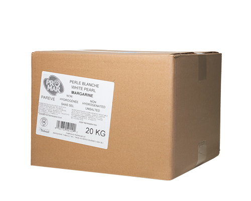 MARGARINE SANS SEL PERLE BLANCHE PAREVE - PROMAR - 20 kg