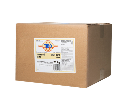 SHORTENING ÉMULSIFIÉ NH40 - TIBO - 20 kg