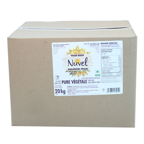 MARGARINE BOULANGÈRE VÉGÉTALIENNE SANS SEL - NUVEL 20 kg
