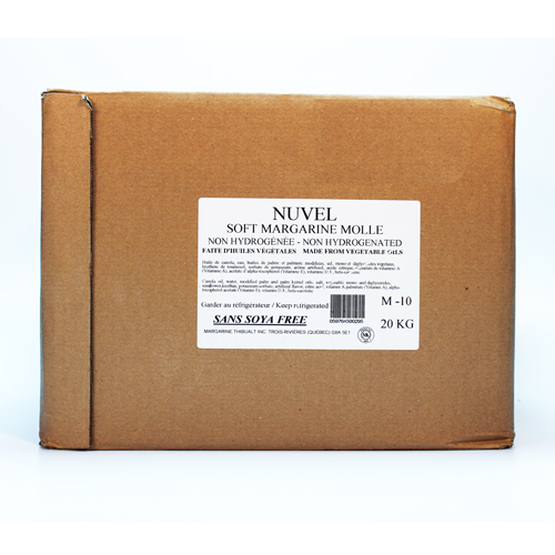 MARGARINE NON HYDROGÉNÉE SANS SOYA VÉGÉTALIENNE - NUVEL 20 kg